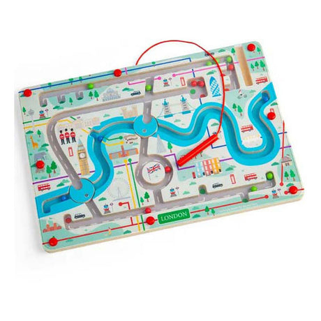 Labirinto magnetico in legno di Londra Bigjigs