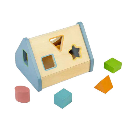 Casetta selezionatrice di forme Bigjigs, 5 pezzi.
