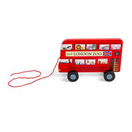 Figura da tirare del bus londinese in legno Bigjigs