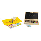Set portatile giocattolo in legno Bigjigs, 95 pezzi.