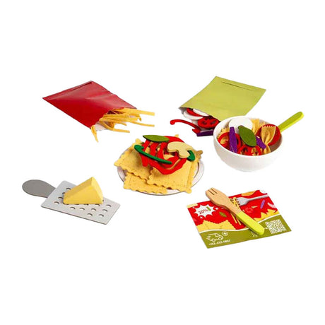 Set da gioco Bigjigs pasta per due, 64 pezzi.