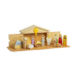 Set presepe in legno Bigjigs, 13 pezzi.