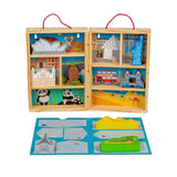 Set da gioco da viaggio in legno Bigjigs, 10 pezzi.