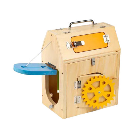 Casa in legno Bigjigs con serrature e bulloni, 5 pz.