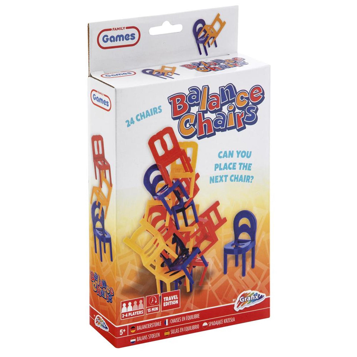 Gioco da viaggio delle sedie impilabili Grafix