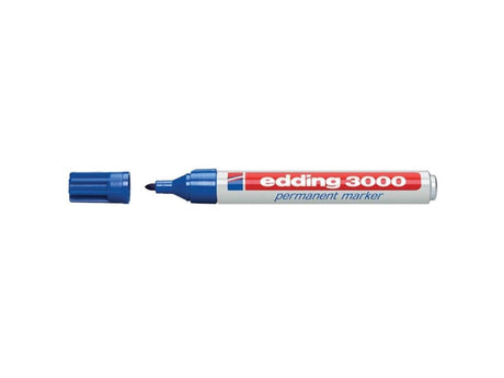 Edding pennarello indelebile 3000 blu scatola da 10 pezzi