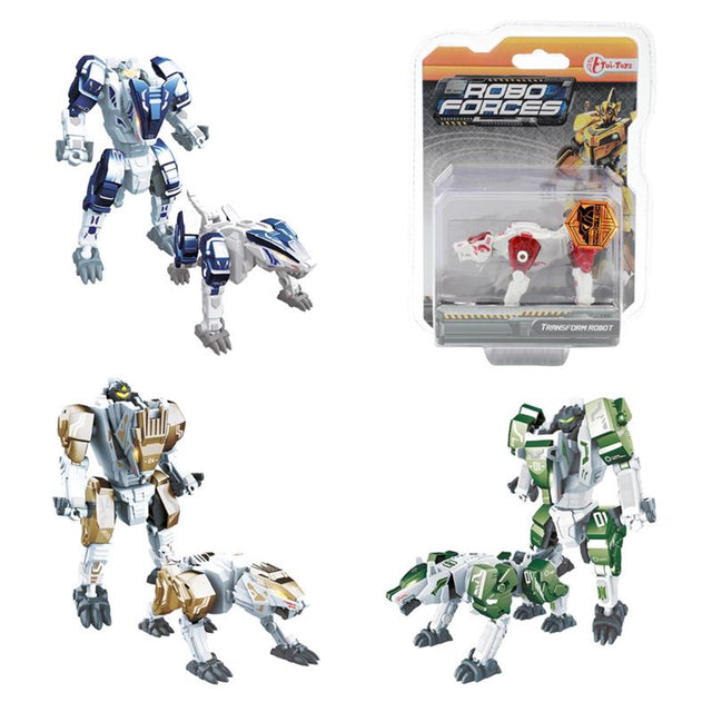 Toi-toys toi giocattoli roboforces piccolo robot cambia-animali - metallo