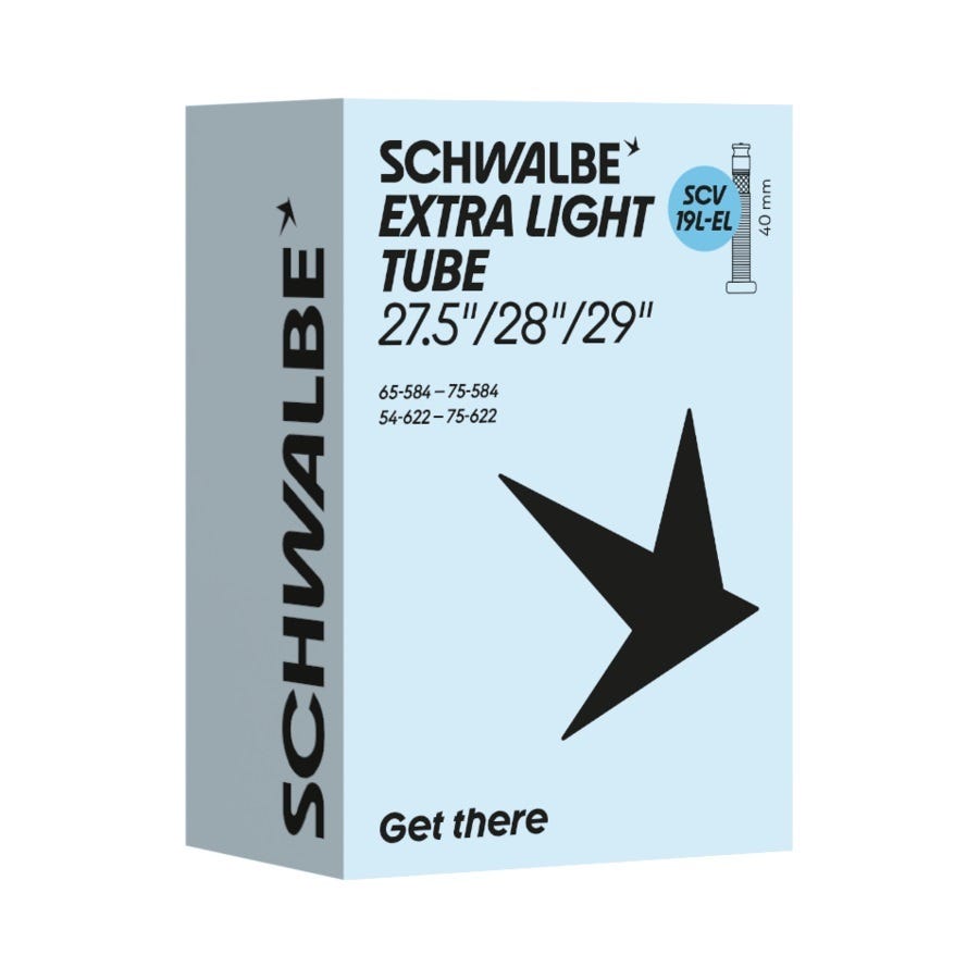 Camera d'aria Schwalbe scv19l-el 54 75-584 622 40mm nero