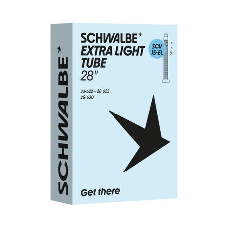Camera d'aria Schwalbe scv15-el 23 28-622 630 60mm nero