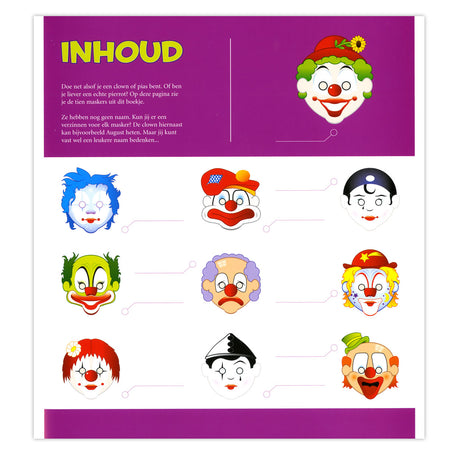 Maschere della Central Book House: clown