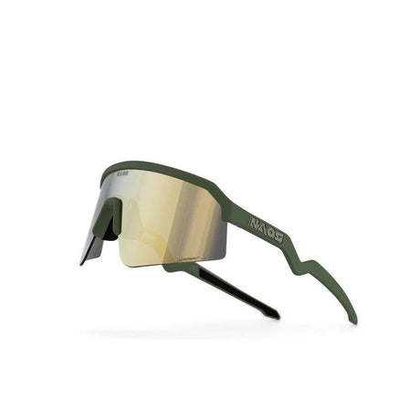 Occhiali da sole Umit naos ziris regolari opaco verde bronzo oro
