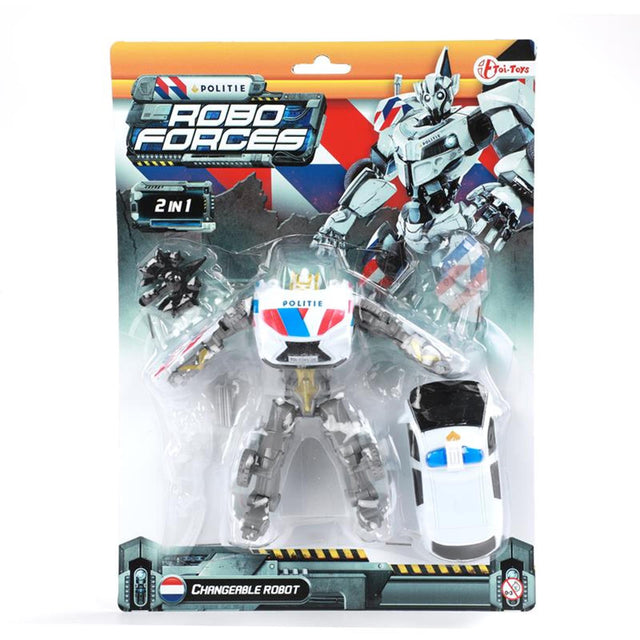Toi-toys toi giocattoli roboforces che cambia robot -macchina della polizia- (nl)