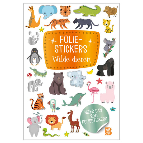 Adesivi glitter standard dell'editore, animali selvatici. 3+