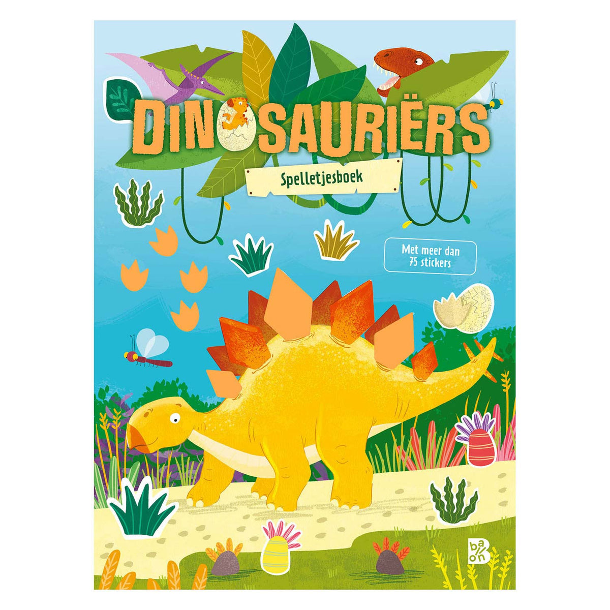 Libro di adesivi sui dinosauri dell'editore standard