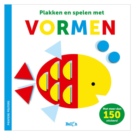 Libro di adesivi per bambini brillanti dell'editore standard - forme