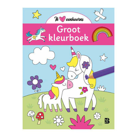 Unicorni da colorare di grandi dimensioni per editore standard