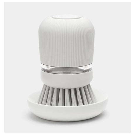 Spazzola per lavastoviglie laterale lavello Brabantia con serbatoio per sapone grigio chiaro