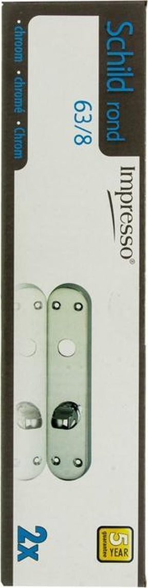 Impresso scudo ovale wc63 componibile cromo
