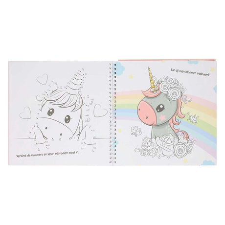 Adesivo e modello di libro Mondikaart Adoro gli unicorni