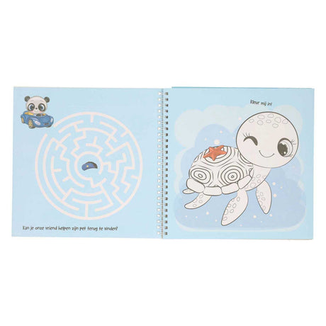 Adesivo e modello di libro Mondikaart Amo gli animali