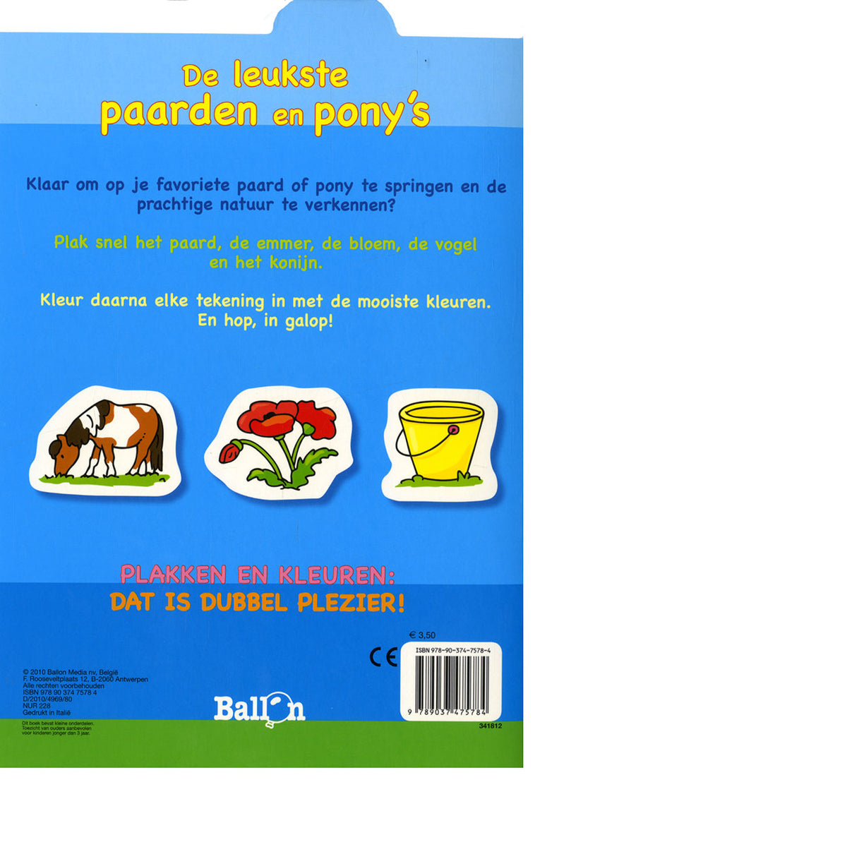 Pasta e colore standard dell'editore: i cavalli e i pony più belli, 4-6 anni
