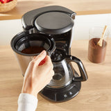 Tefal subito caffettiera con filtro in acciaio inox 1,25 l 15 tazze 1000 w