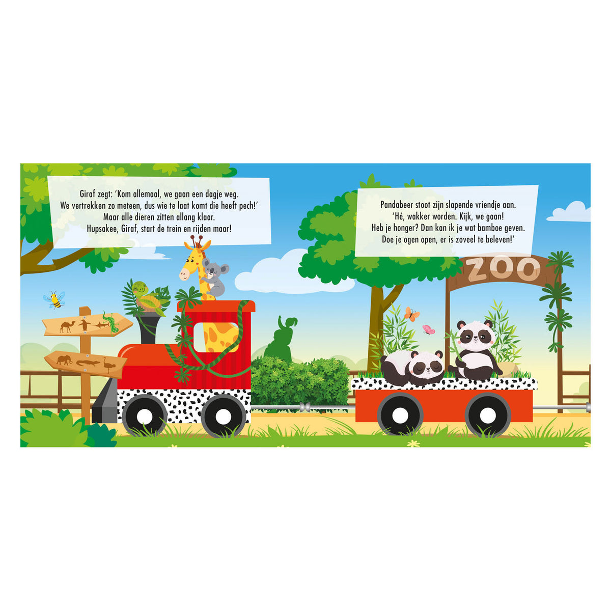 Libro standard della casa editrice e zoo del treno puzzle