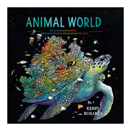Libro da colorare del mondo animale degli editori di Lantern