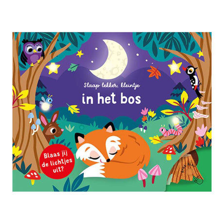 Gli editori delle lanterne dormono bene, il piccolo si illumina - nel libro per bambini nel bosco