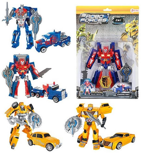 Toi-toys toi giocattoli roboforces che cambiano robot per auto camion 21x30 cm