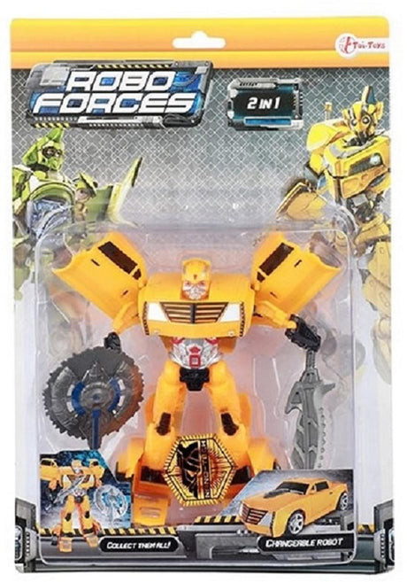 Toi-toys toi giocattoli roboforces che cambiano robot per auto camion 21x30 cm