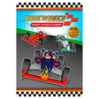 Adesivo e libro gioco dell'auto da corsa degli editori Rebo
