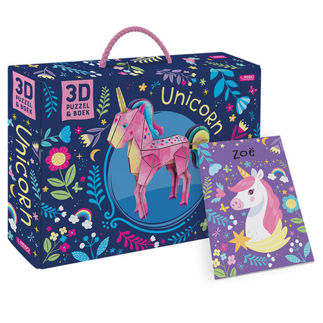Libro dell'editore Rebo + modello 3D unicorno - 47 pz.