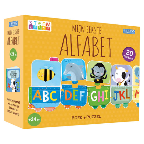 Libro e puzzle degli editori Rebo: il mio primo alfabeto