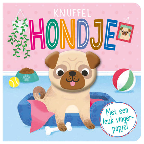 Libro delle marionette da dito - cane di peluche