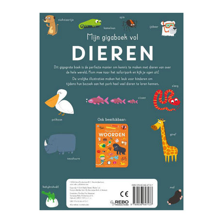 Editori Rebo il mio enorme libro pieno di animali 0+