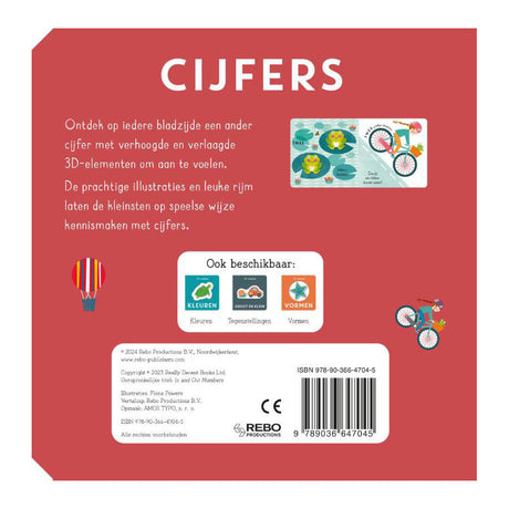 Libro tattile 3D degli editori Rebo - numeri