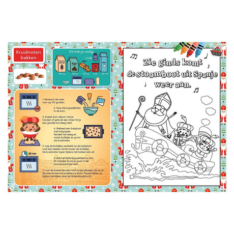 Libro dei diplomi di Sinterklaas Pete della casa editrice Rebo con adesivi
