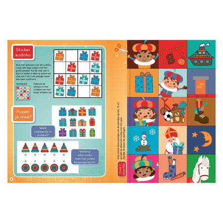 Libro dei diplomi di Sinterklaas Pete della casa editrice Rebo con adesivi