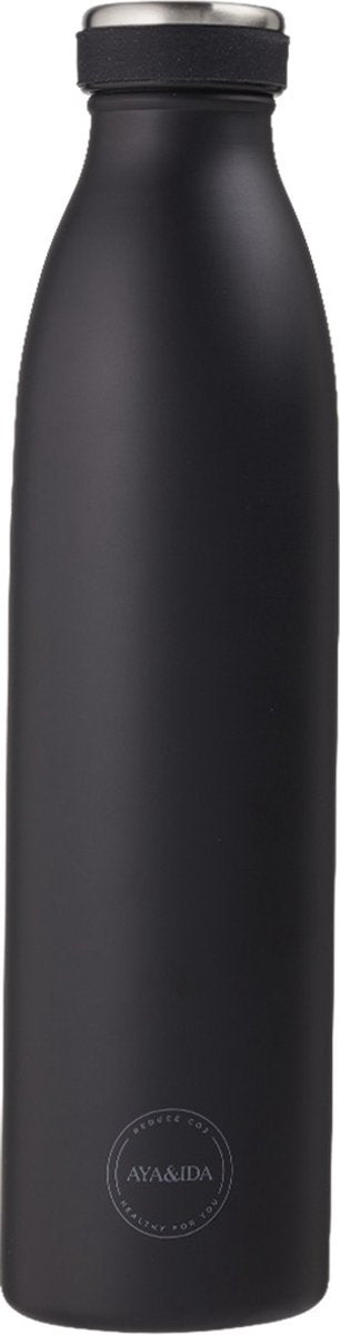 Aya ida - borraccia - thermos - borraccia - 750 ml - nero opaco