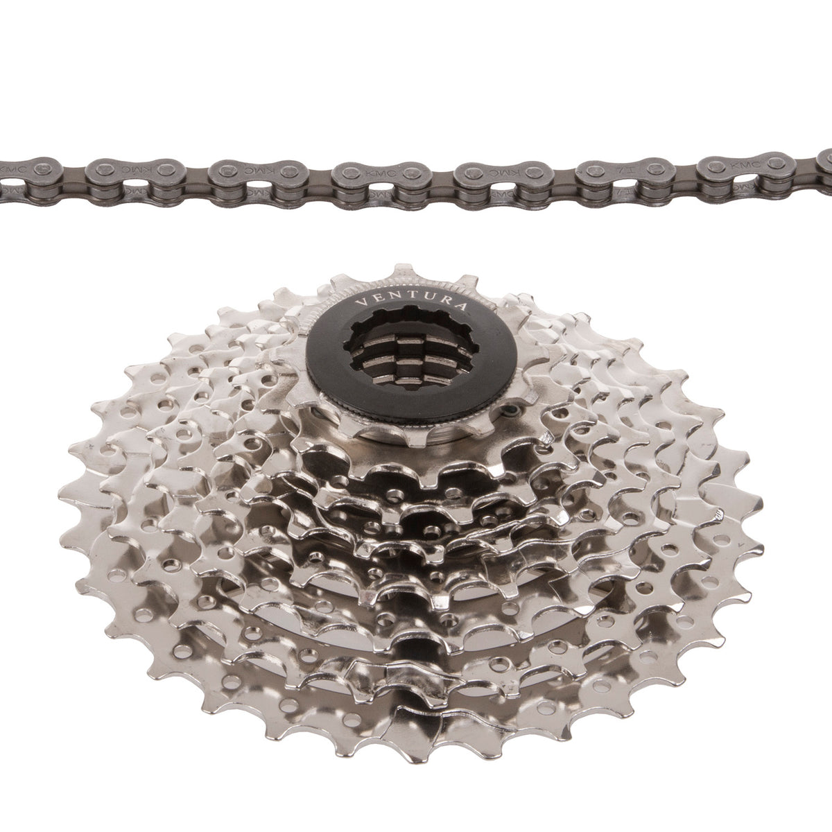 Set Ventura Power 8 velocità con catena e cassetta