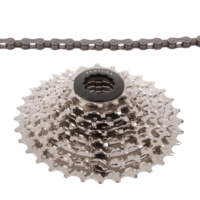 Set Ventura Power 8 velocità con catena e cassetta