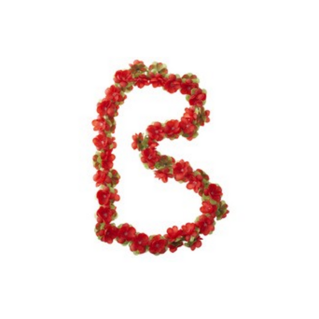 Basil Flower Garland - Flower Streng - Rosso
