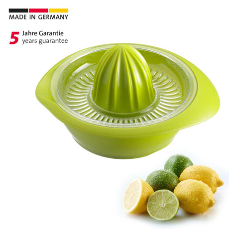 Spremiagrumi Westmark con serbatoio per il succo, diametro: 18,7 cm, capacità: 350 ml, plastica, limetta, verde mela, 3091227a