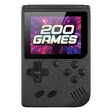 Gamebox - console di gioco portatile con 200 giochi - nera