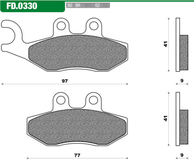 Set di blocchi freni Newfren FD0330