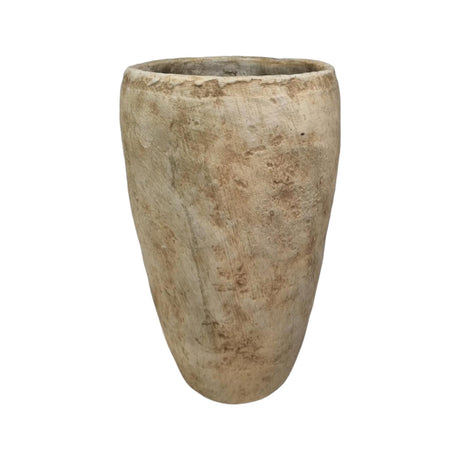 Vaso mulhouse atmosfera signorile pietra crema 19x30 cm