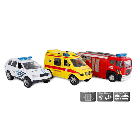 Veicoli di servizio di emergenza pressofusi a 2 giochi Belgio