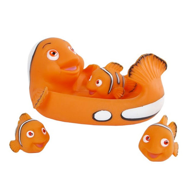 Personaggi da bagno Miniclub pesci pagliaccio, 4 pezzi.