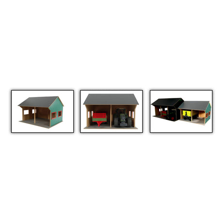 Capannone agricolo Kids Globe per 2 veicoli, 1:16